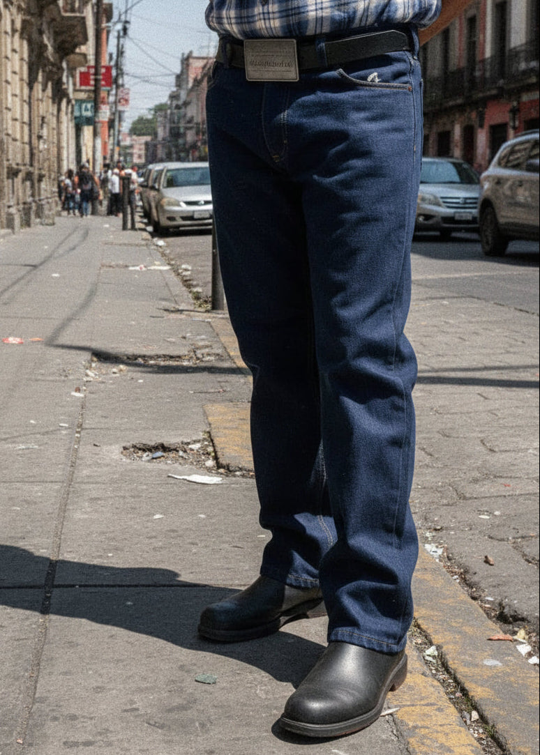 Wide Leg Corte Recto Un Poco Baggy Rapter Jeans Hombre PDMX Jeans