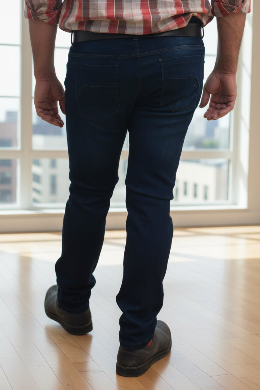 Skinny Jeans Azul Marino para Hombres