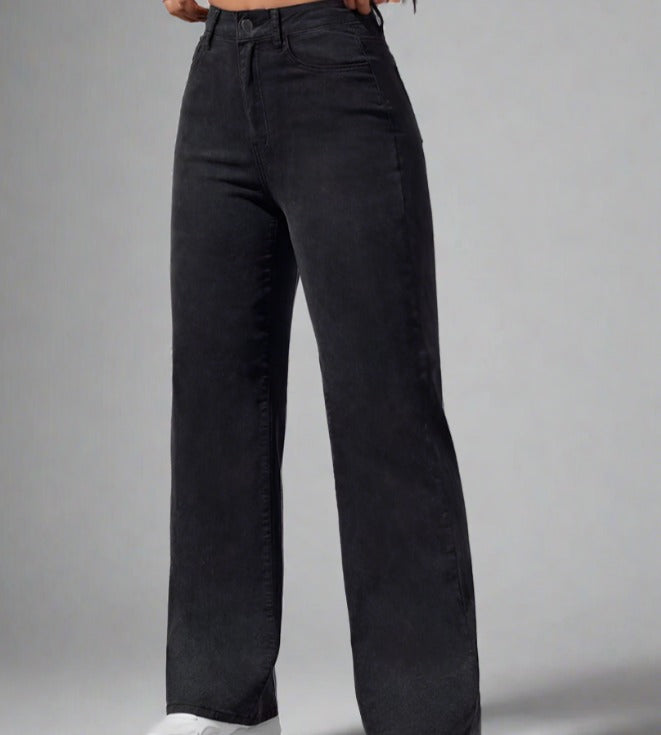 Jeans Campana Negros Esenciales