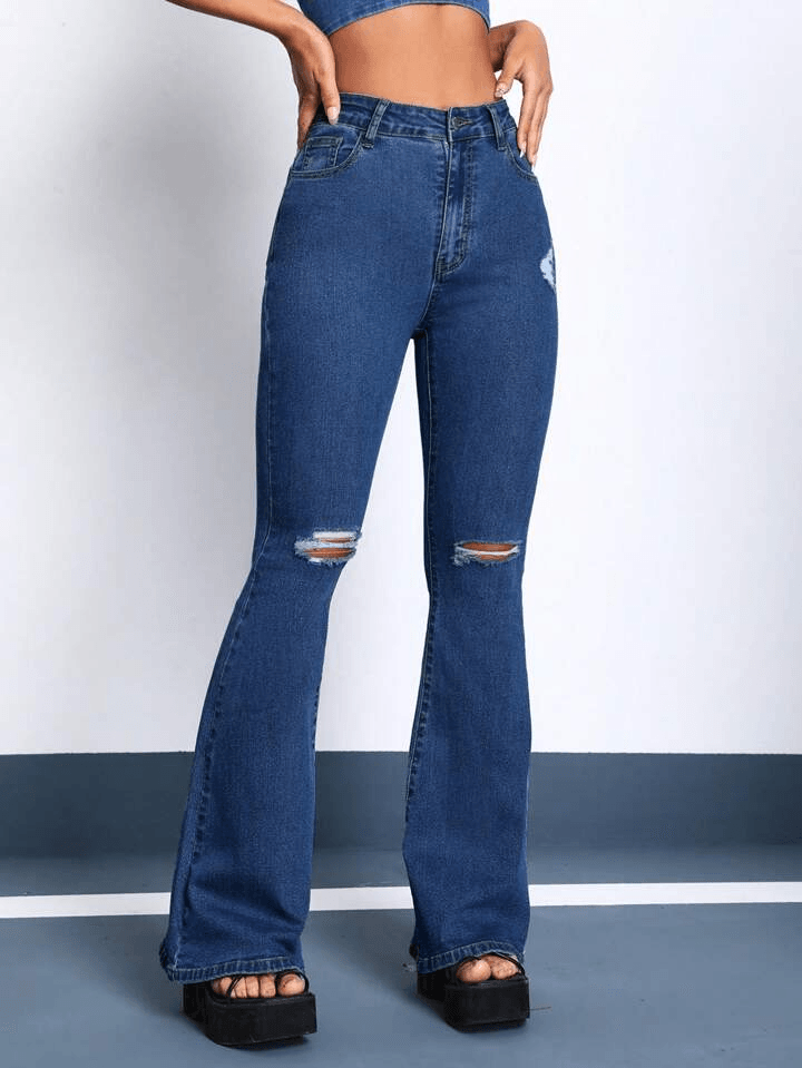 Jeans Campana Rotos Chic