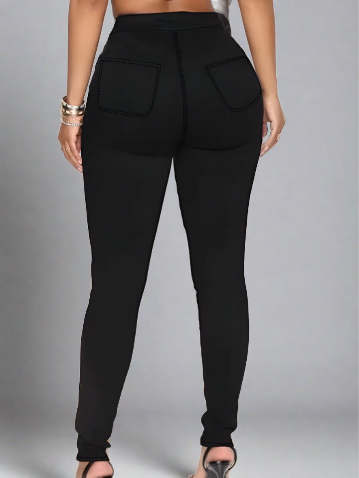 Jeans Skinny Fit Mujer Negro Curvy