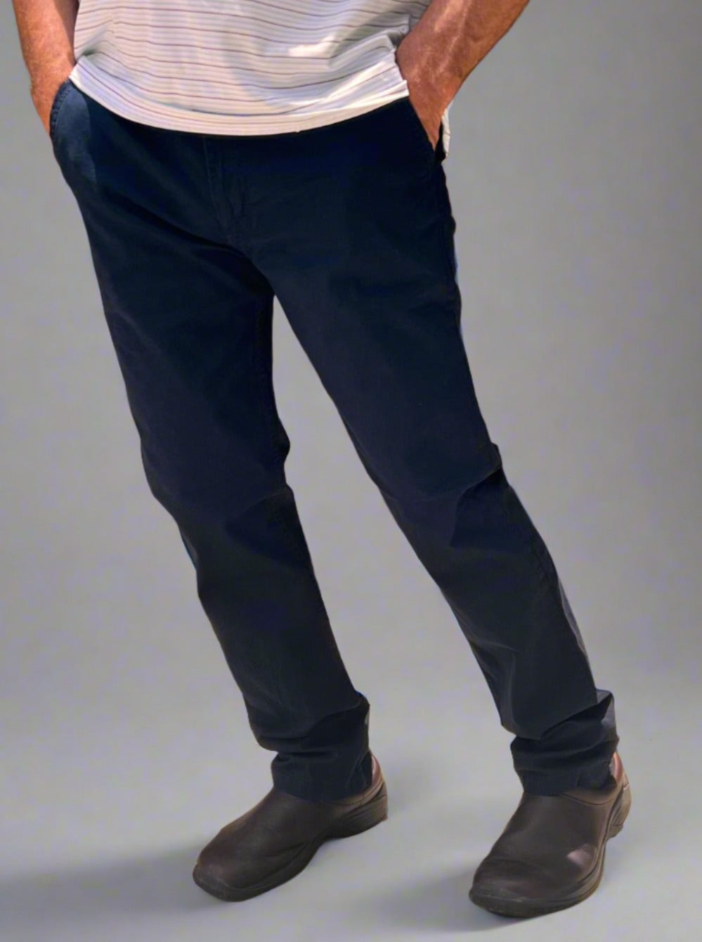 Pantalón Chino Hombre Azul Gabardina PDMX Jeans