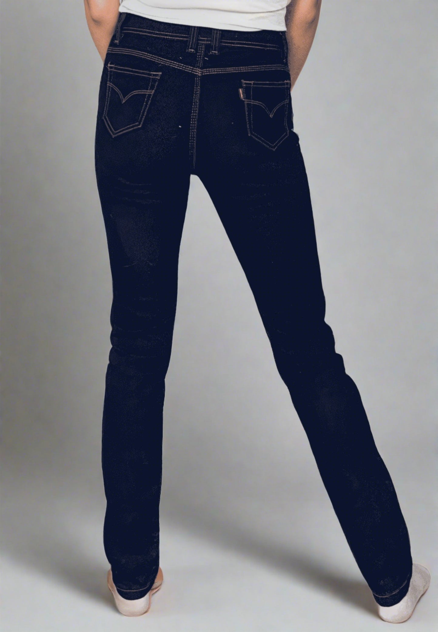 Elegantes Pantalones Bootcut Azules Oscuros para Mujer - Tendencia PDMX