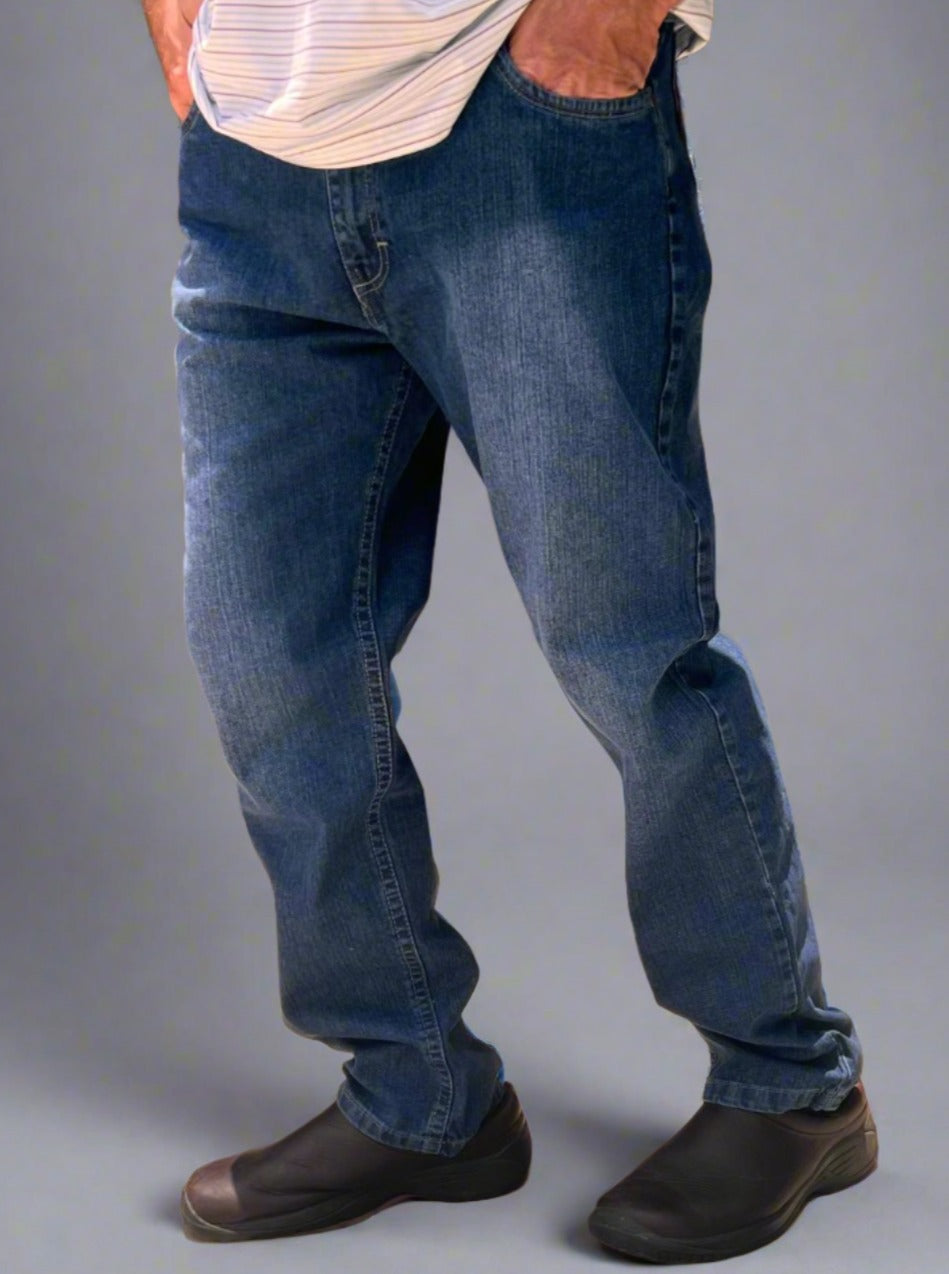 Pantalones Mezclilla Corte Recto Stretch Hombre PDMX Jeans