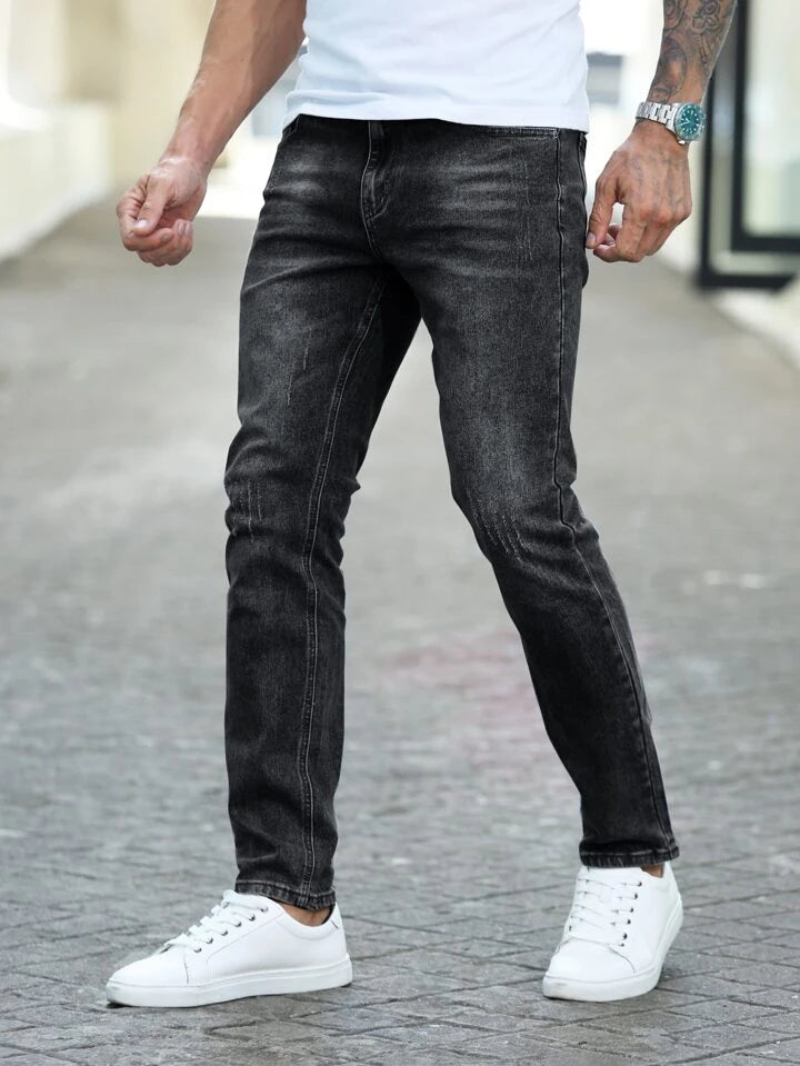 Desgastados regular Jeans Skinny Hombres