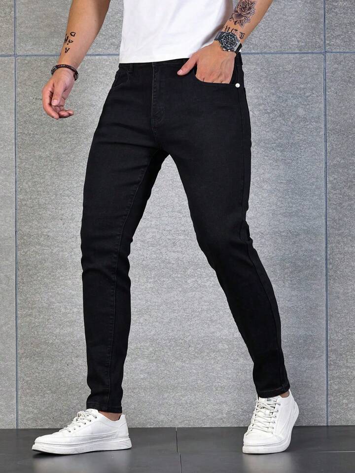 Pantalones negros orders para hombre