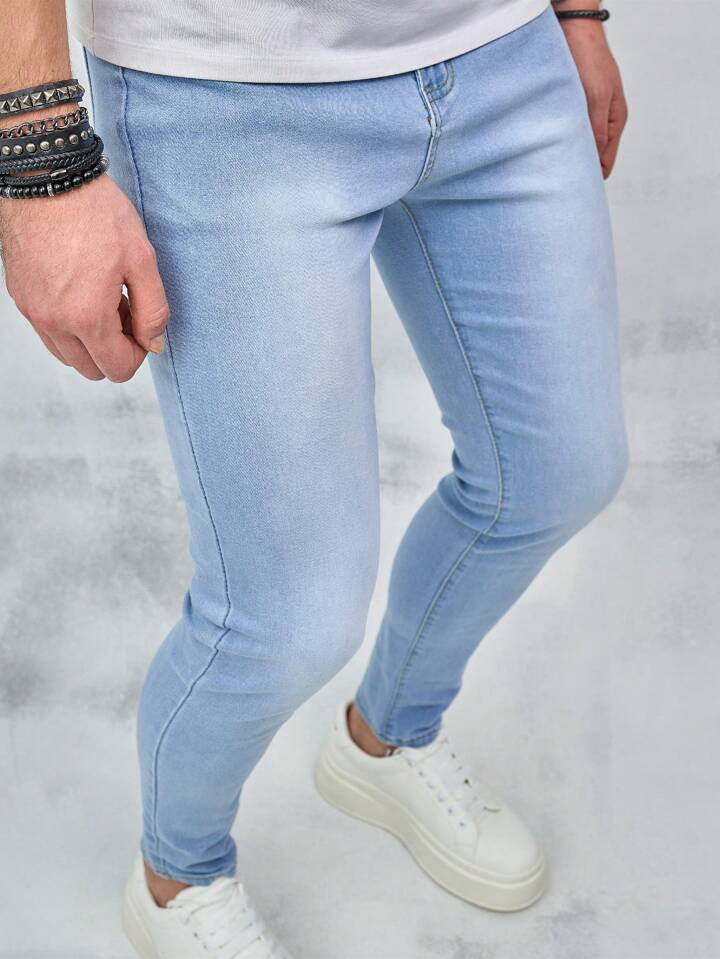 Jeans Slim Fit Hombre azule claro