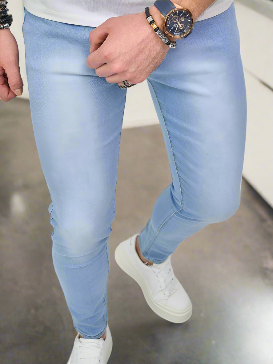 Jeans Slim Fit Hombre - Super Skinny Azules