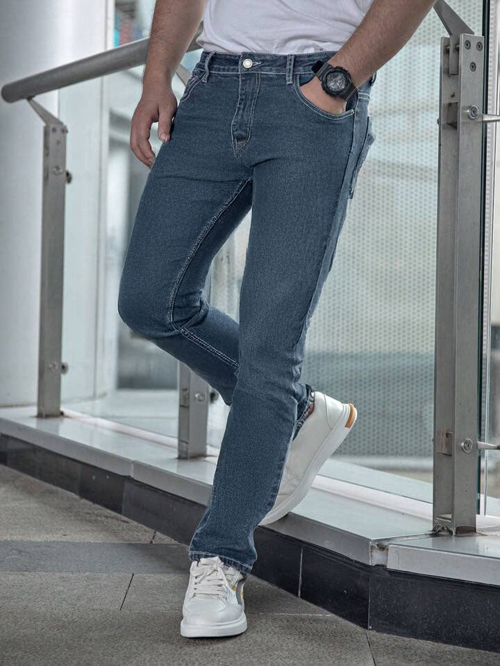 Pantalones Straight Hombre: Vaqueros Rectos Azules! PDMX – PDMX