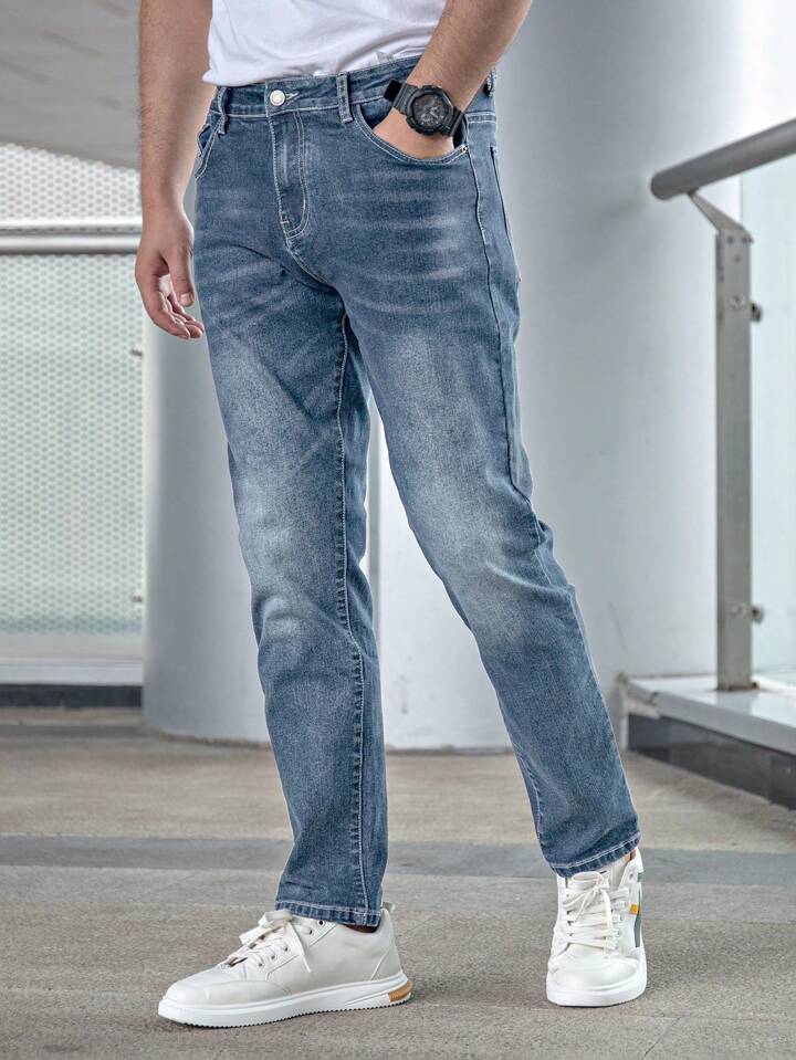 Pantalones Rectos Azules para Hombre - Perfectos para Cualquier Ocasión en PDMX
