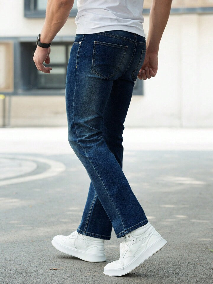 Pants Straight Hombre Azules PDMX - Ideal para Cada Ocasión