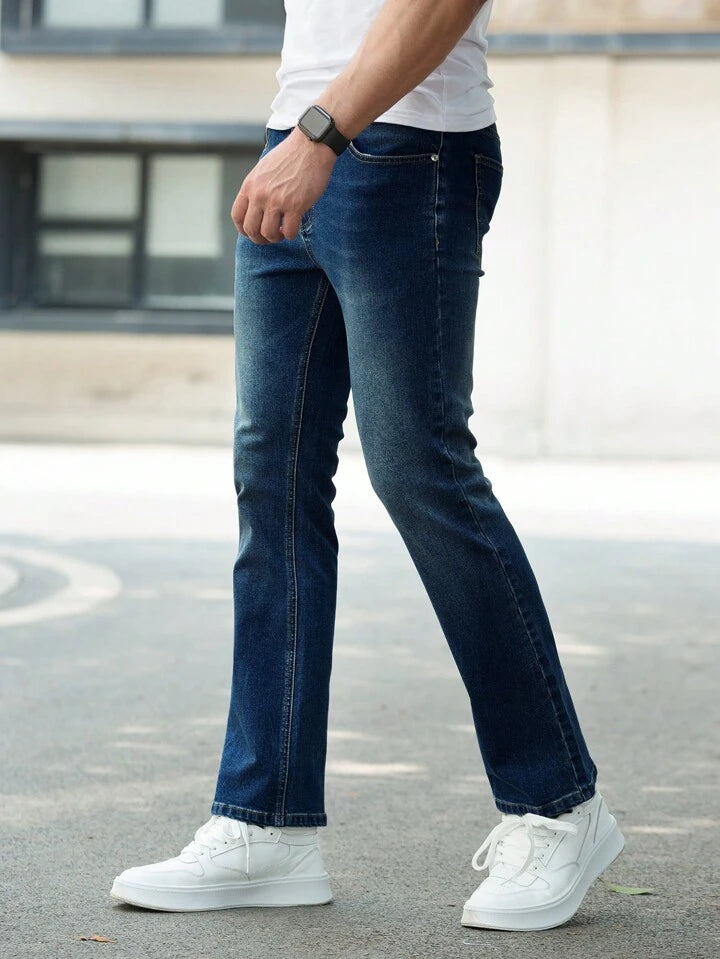 Jeans Straight Azules para Hombre - Calidad Superior PDMX