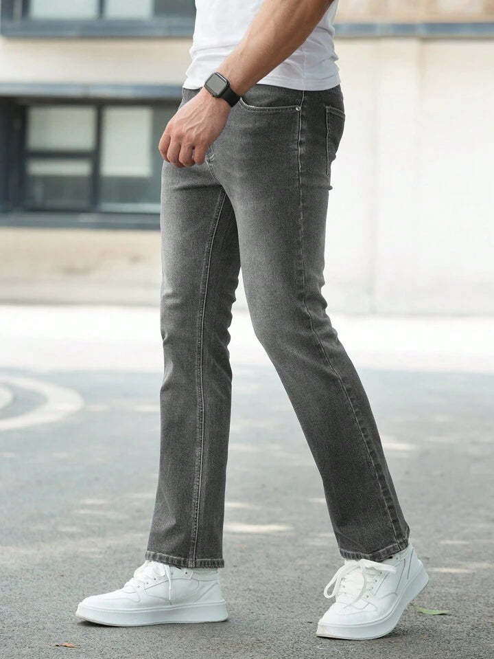 Jeans Straight Negros para Hombre de PDMX
