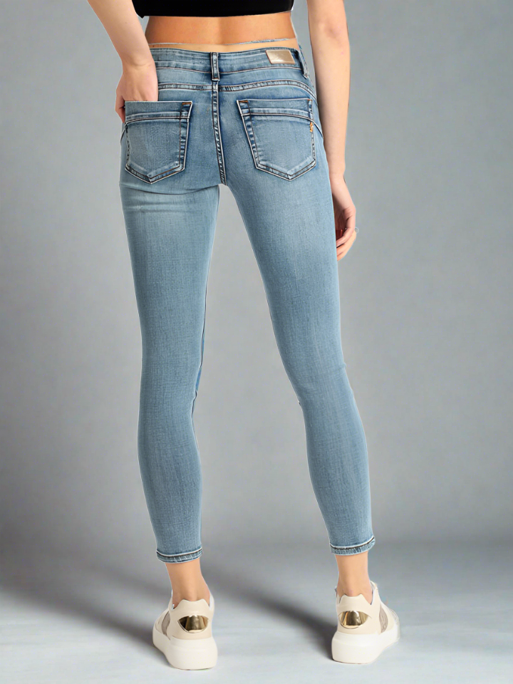 Skinny Jeans Cintura Baja Mujer