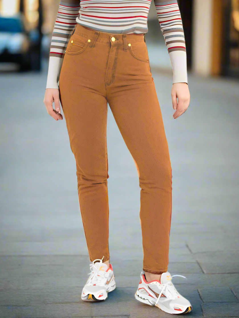 Skinny Jeans Color MarróN de Mujer