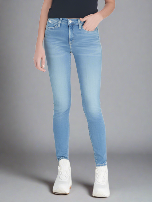 Skinny Jeans Damas Azul Claro