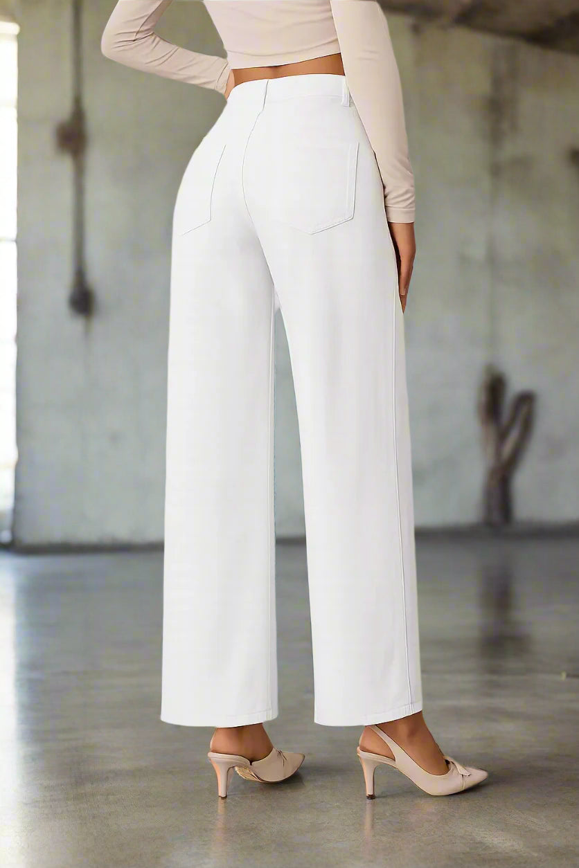 Pantalones Blancos Boyfriend de Alta Calidad de PDMX – PDMX Jeans