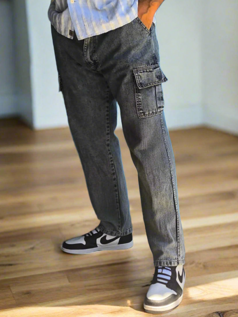 Pantalones Cargo Azul Cielo para Hombre PDMX Jeans