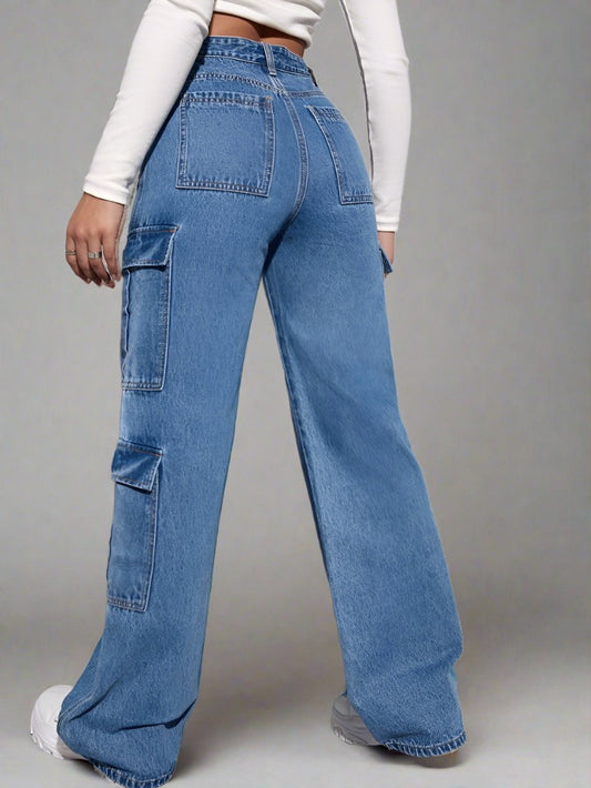 Jeans Cargo Boyfriend PDMX: Combínalos con todo, exprésate con todo. ¡PDMX, jeans para tu aventura!