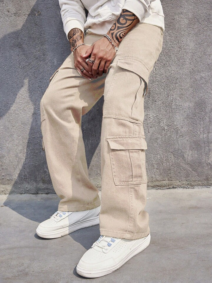 Pantalones con Bolsillos: Jeans Cargo para Hombres