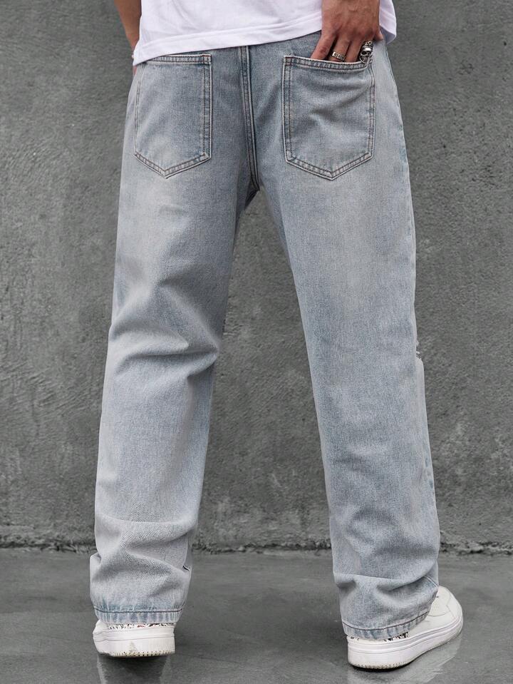 Pantalones Cargo Rotos Grises de PDMX - Estilo rebelde y cómodo
