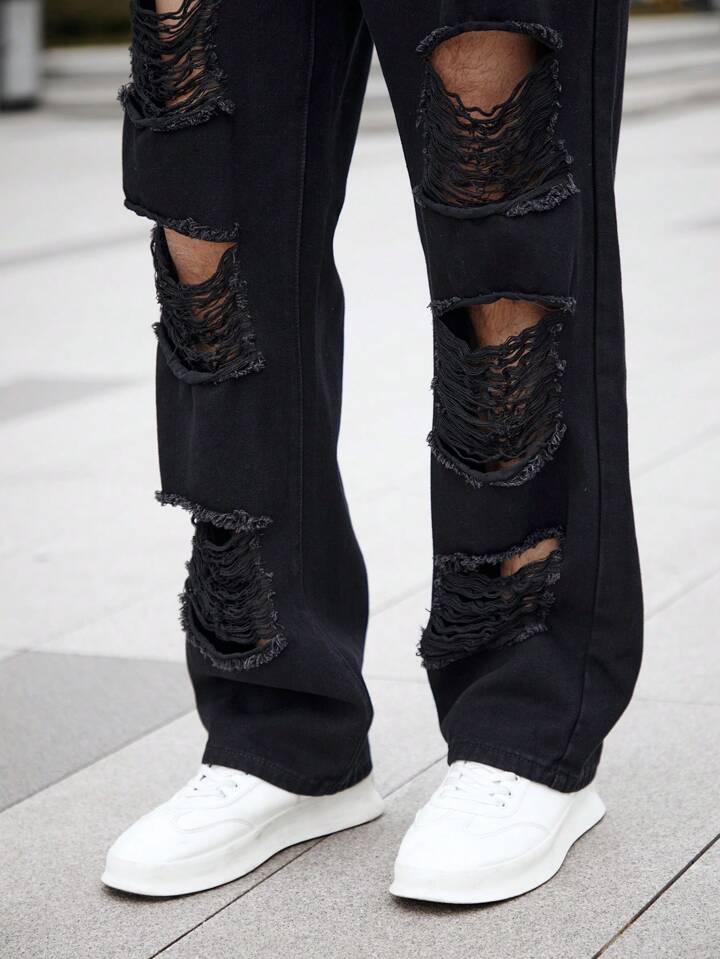 Pantalones cargo PDMX - Estilo baggy negro para looks urbanos