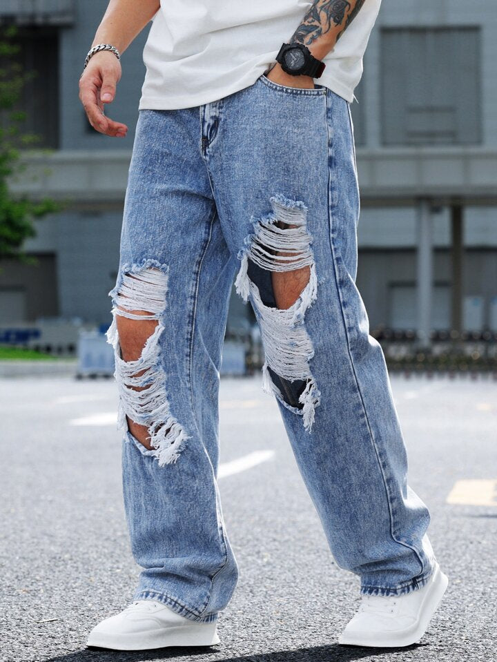 Jeans PDMX para hombre - Estilo Azules Rotos vanguardista