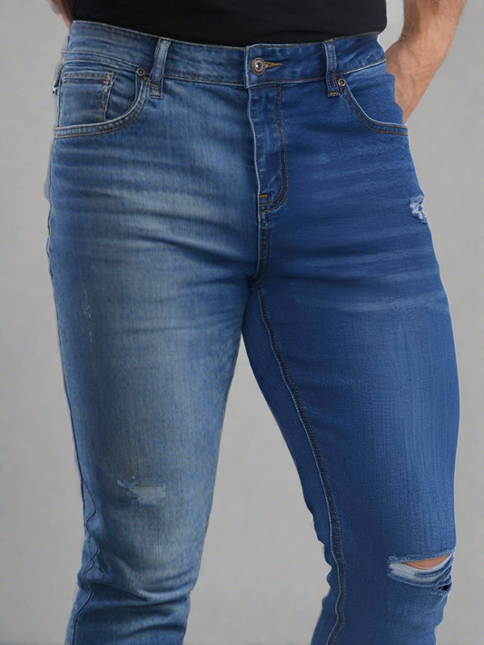 Hombre luciendo Jeans Slim Fit Estilo Colombiano en México