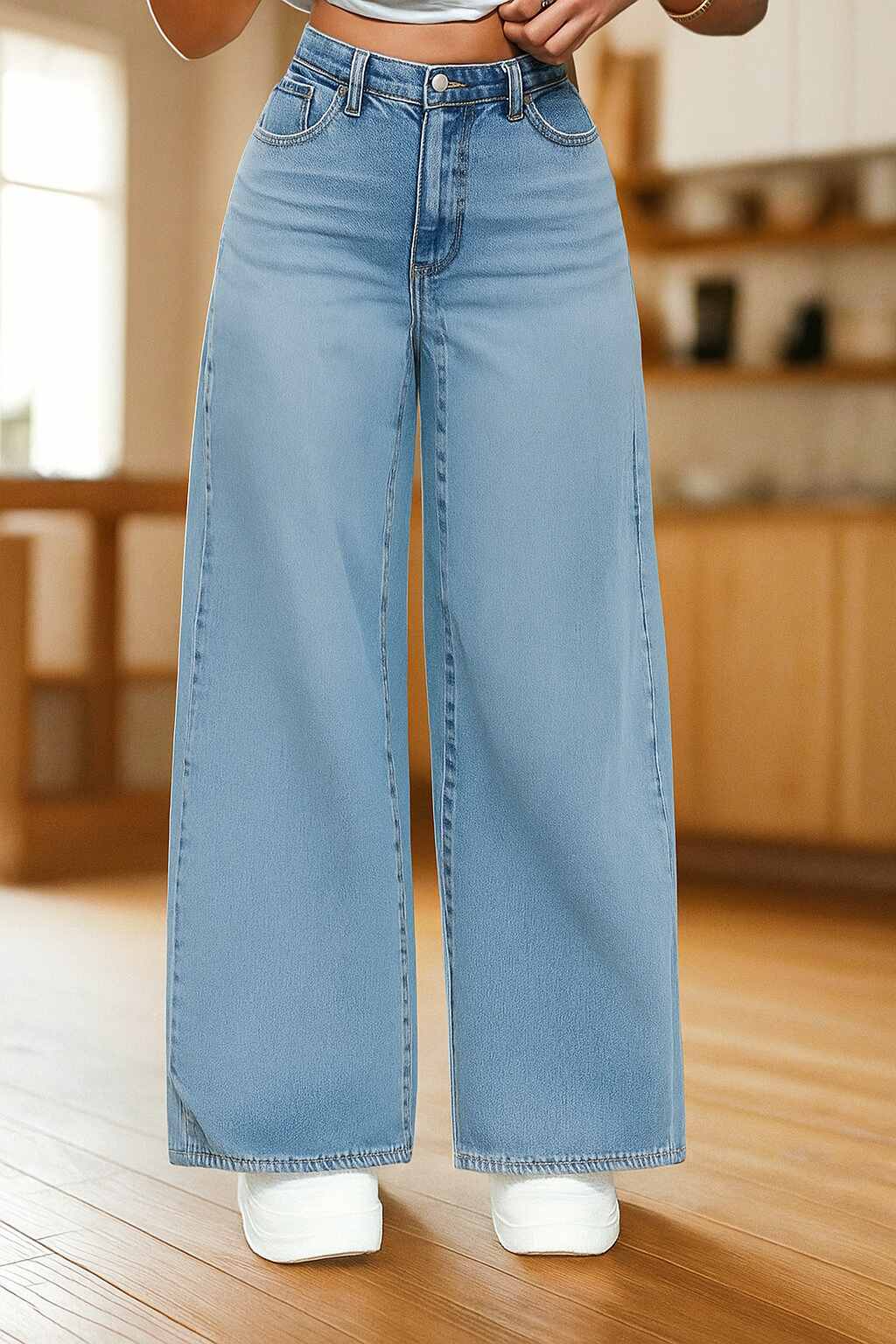 Super Baggy Pants Mujer Azul