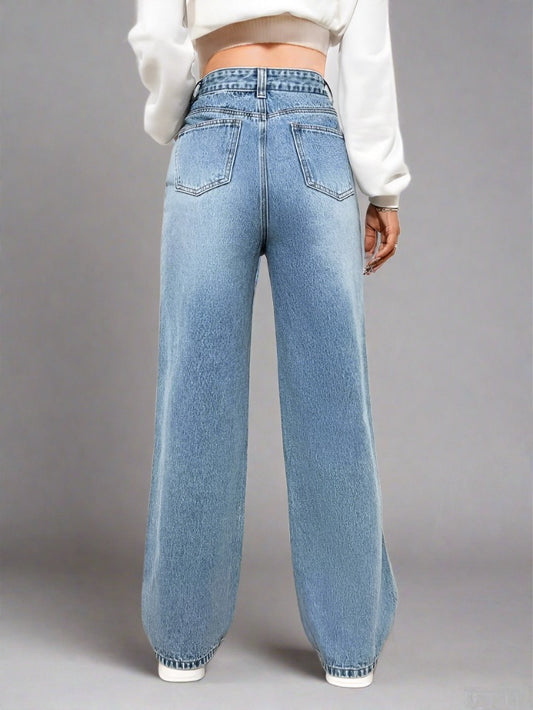 Boyfriend Jeans Mujer Azul