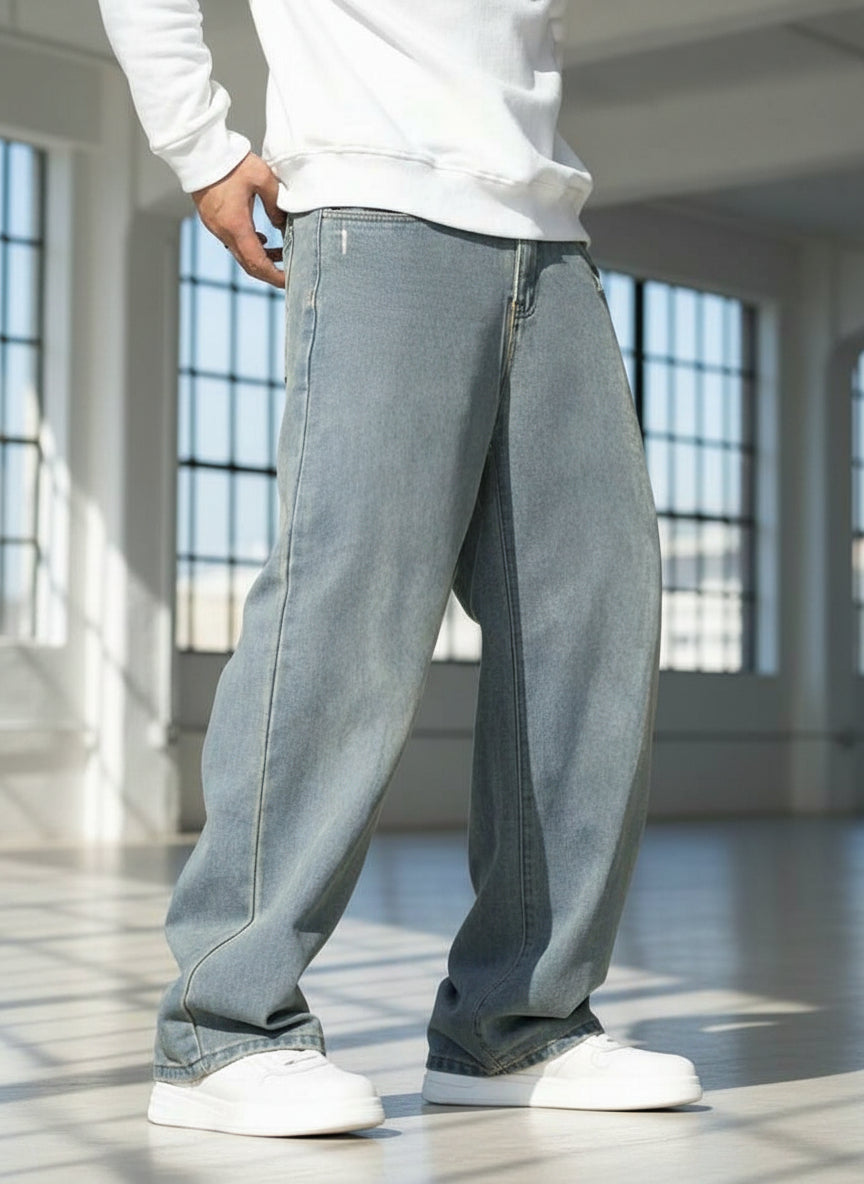 Baggy Jeans Hombre Azul Cielo: Vaqueros Holgados de Hombre Aquí