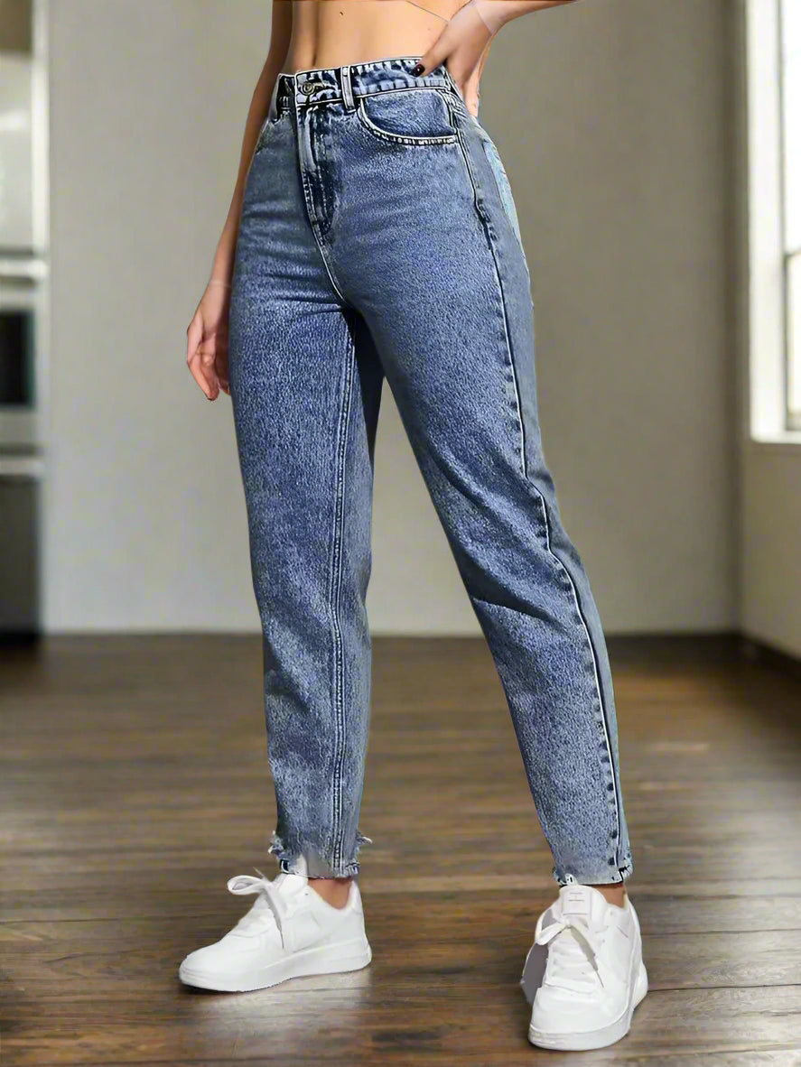 JEANS vintage AZUL Clásica estilo mom jeans