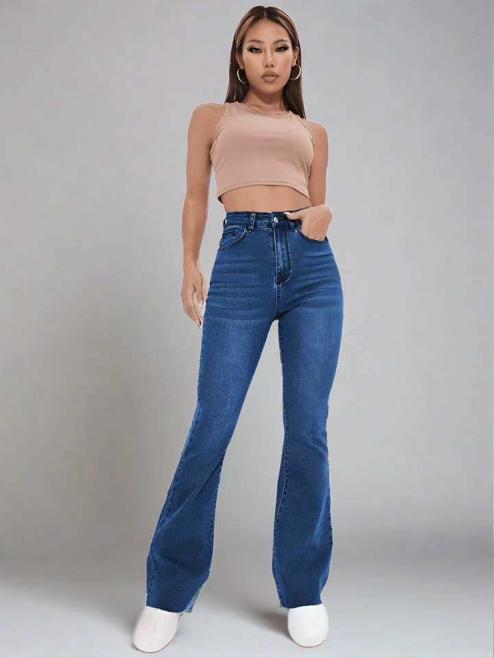 Pantalón Vaquero Pantalones De Vestir Para Dama Acampanados