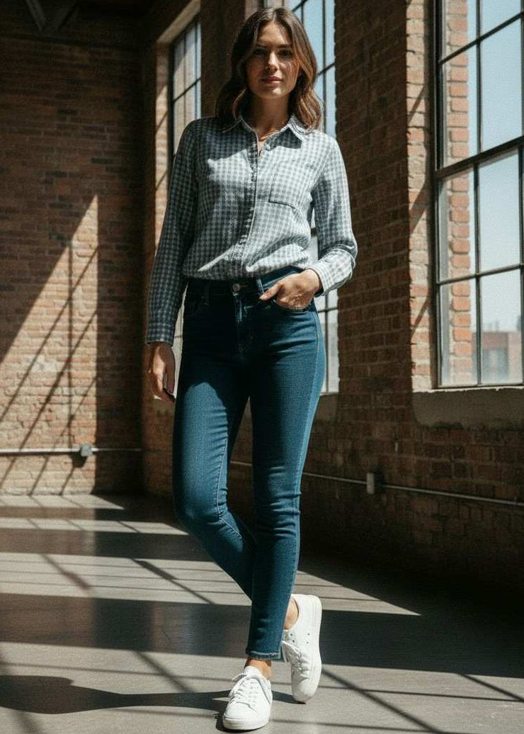 Jeans Mom Clásicos de Mezclilla para Mujer con Ajuste Cómodo