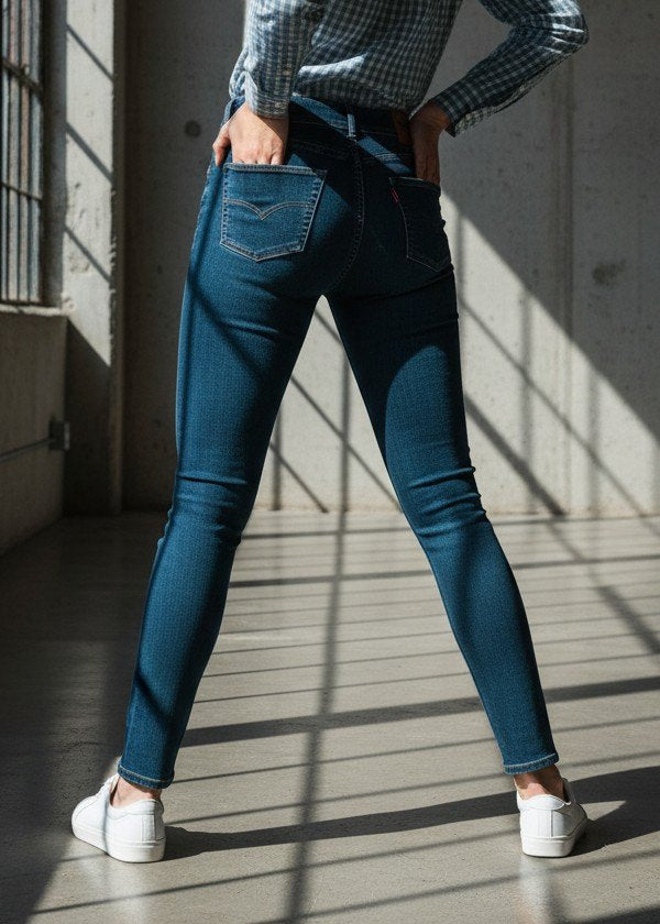 Jeans Mom de Mezclilla con Ajuste Cómodo para Mujer