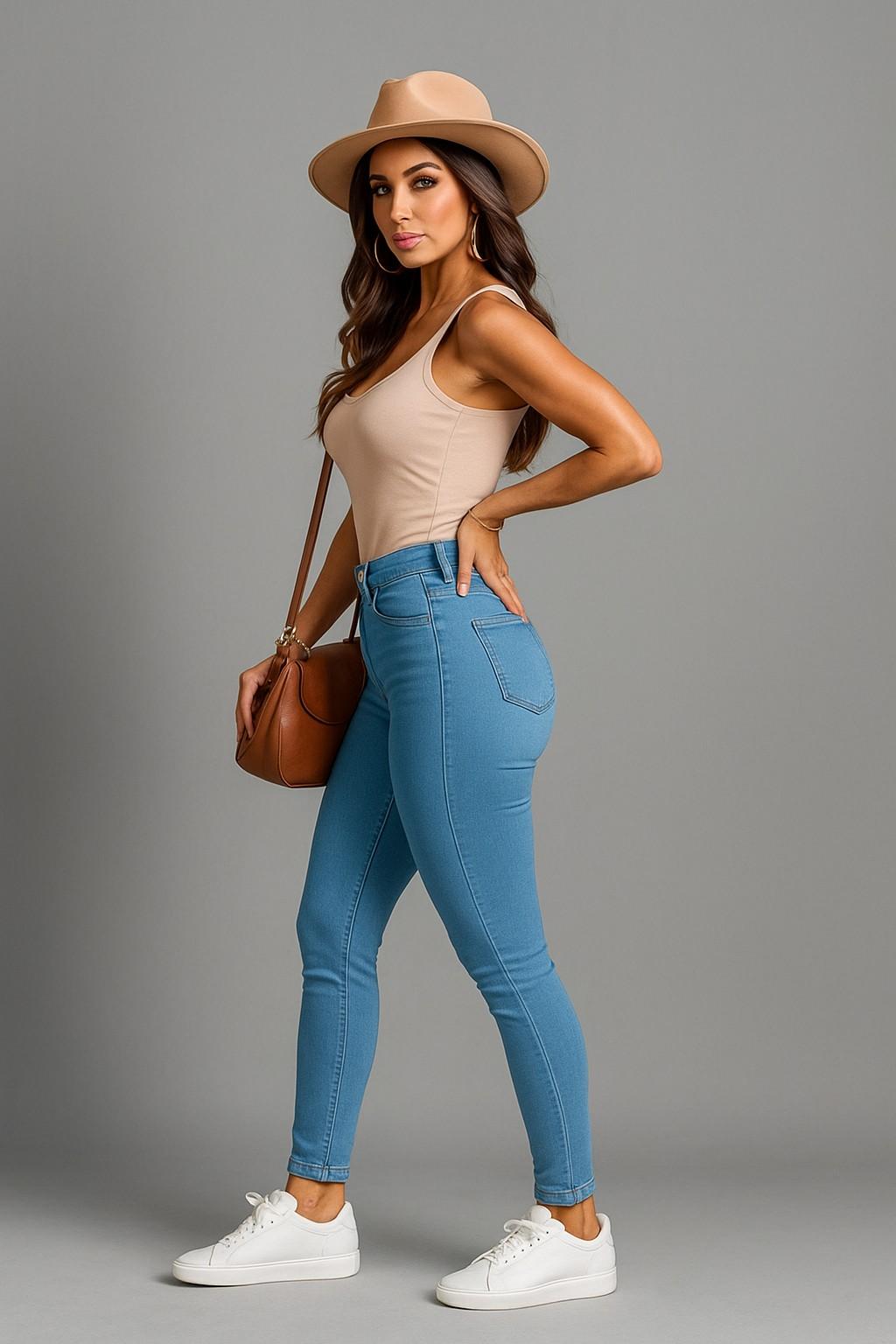skinny jeans premium mezclilla para dama