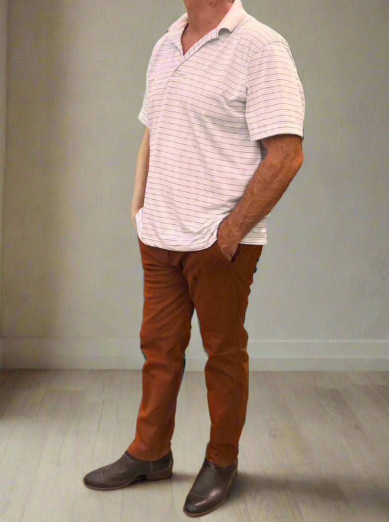 Pantalón Chino Pantalon Ocre Hombre Pantalón Chino De Pana