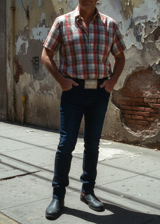 Skinny Jeans Azul Marino para Hombres