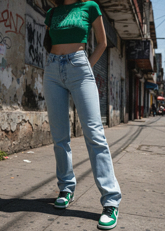 pantalon mom slim