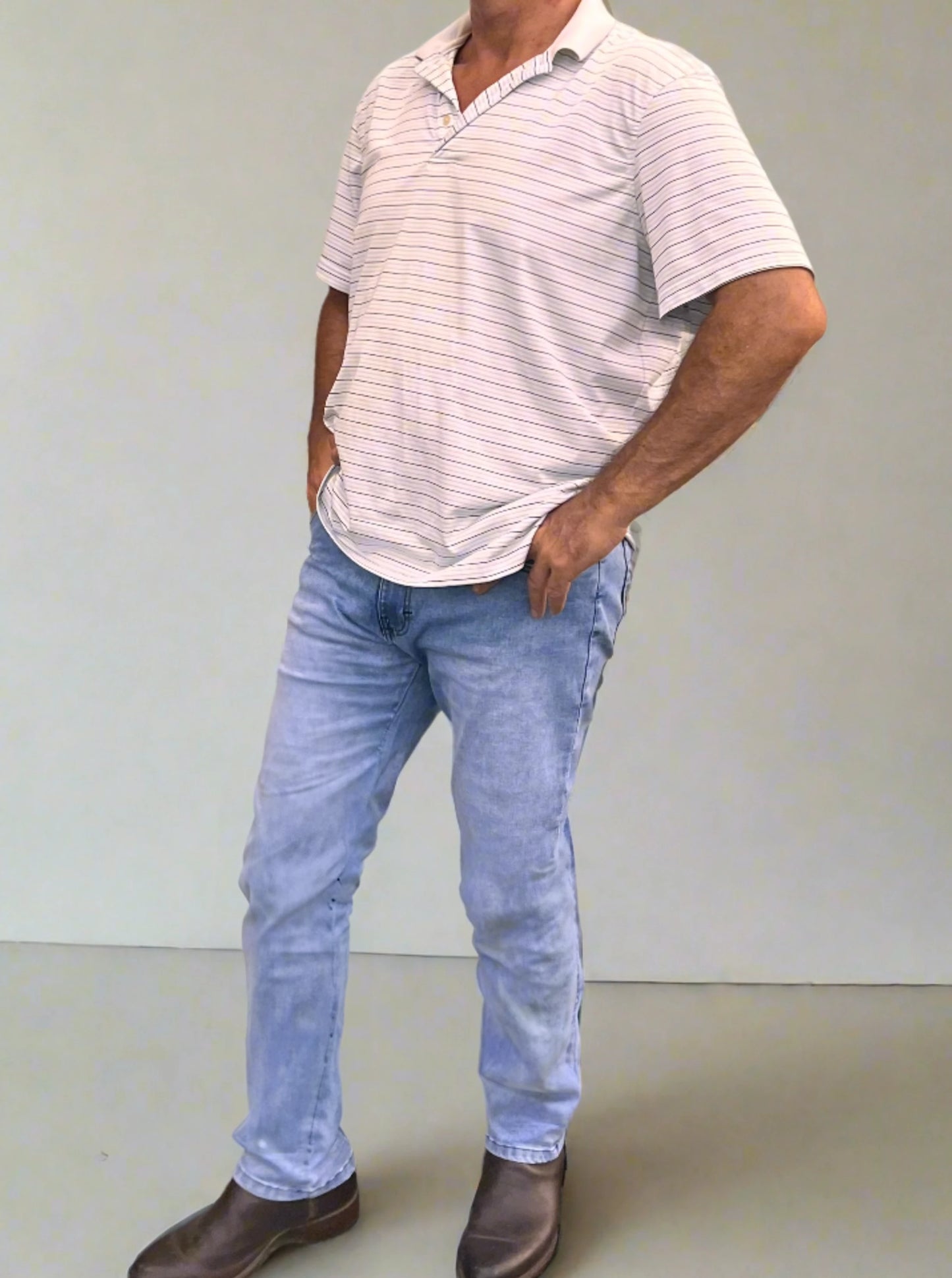 PDMX Corte Recto Azul Cielo Jeans Hombres CDMX