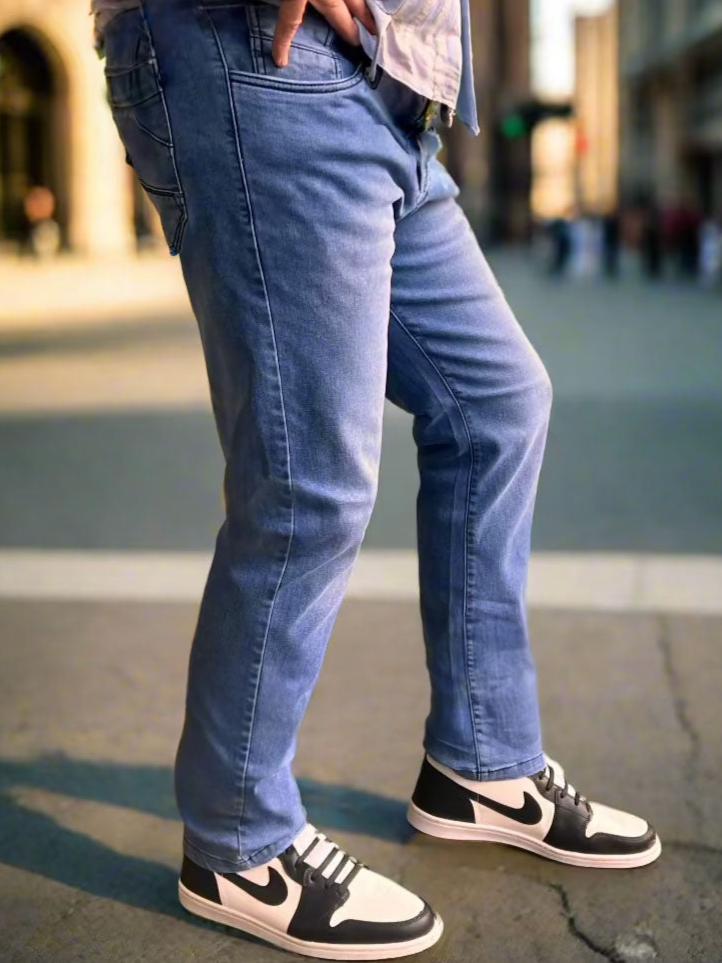 Jeans PDMX Corte Recto Hombre Azul Pizarra