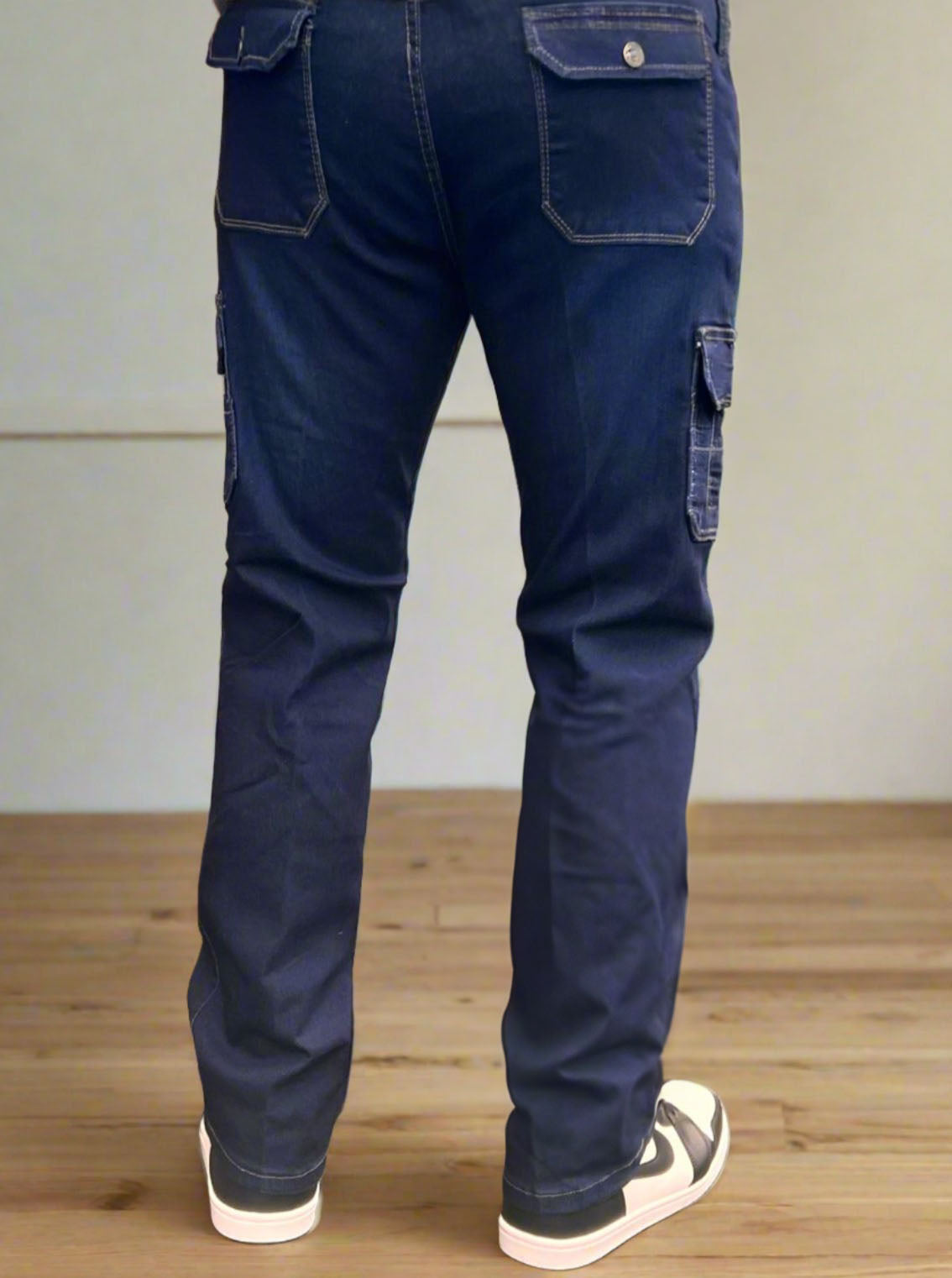 Moda masculina: Pantalones Cargo Azul Oscuro PDMX Jeans en CDMX