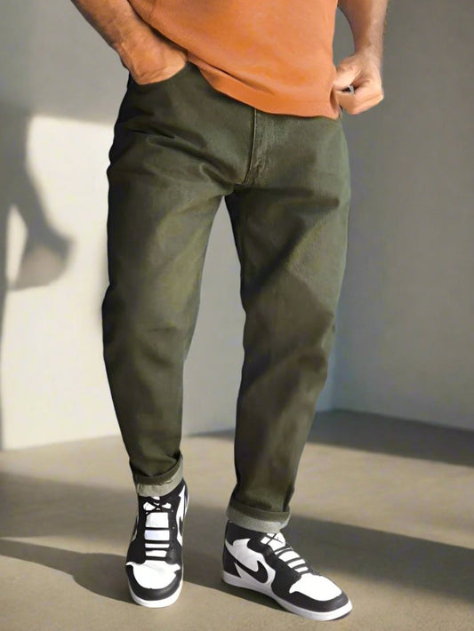 Mom Jeans Verde para Hombres de PDMX Jeans
