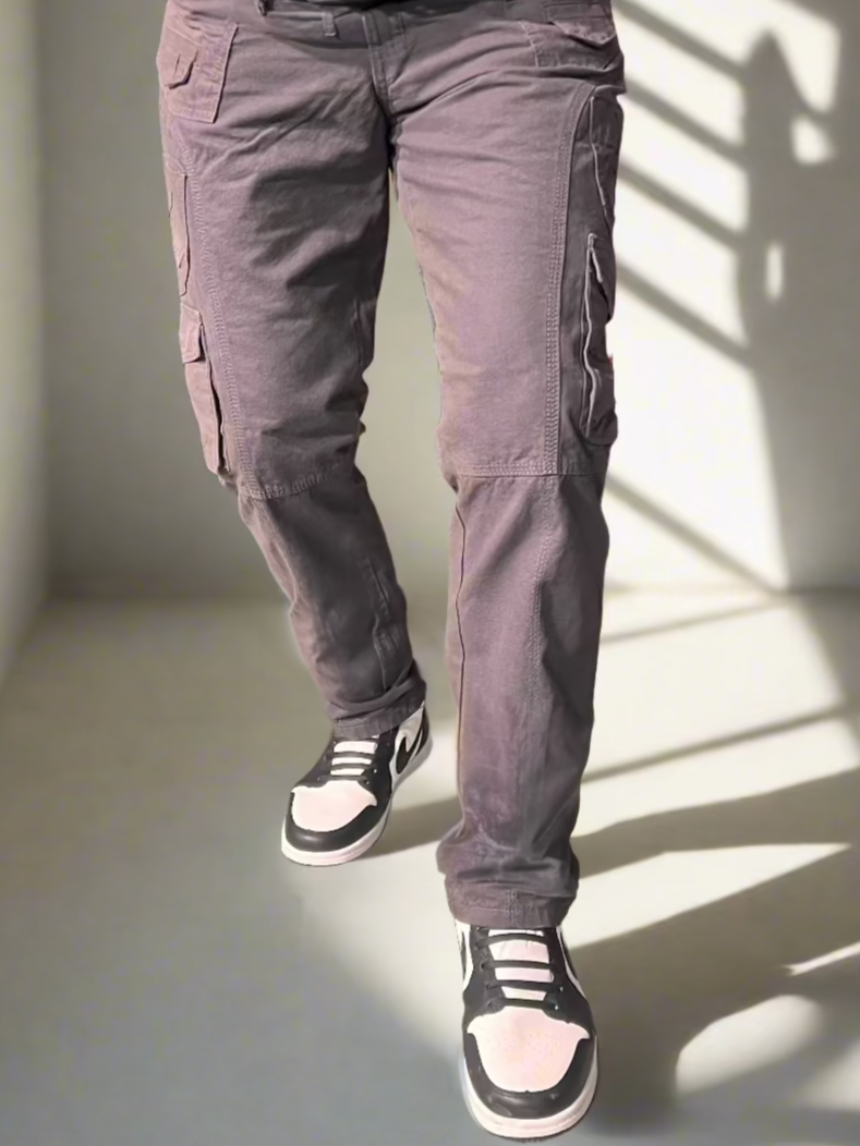 Pantalones Cargo Gris Carbón para Hombre