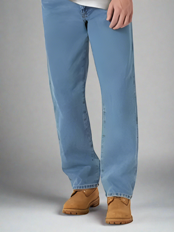 Pantalones CláSicos Hombre Azul Claro
