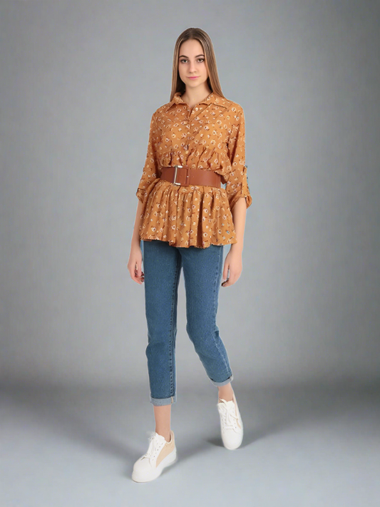 Pantalones Cónicos Mujer Denim