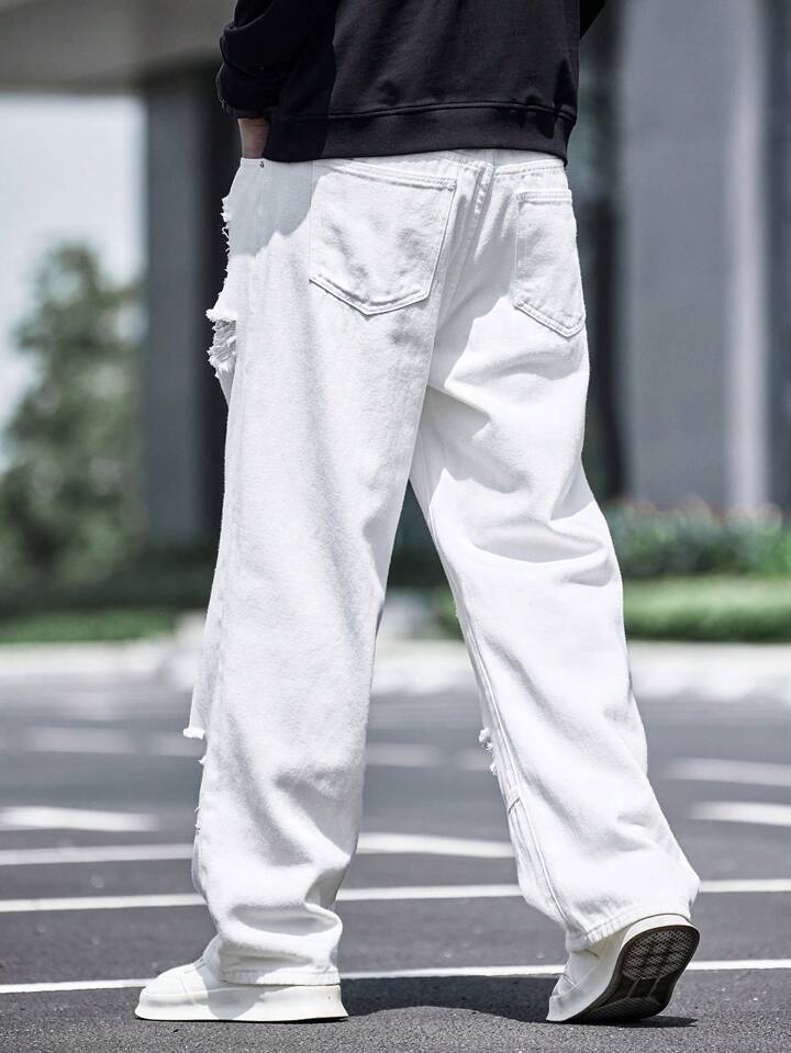 Pantalones blanco roto sale