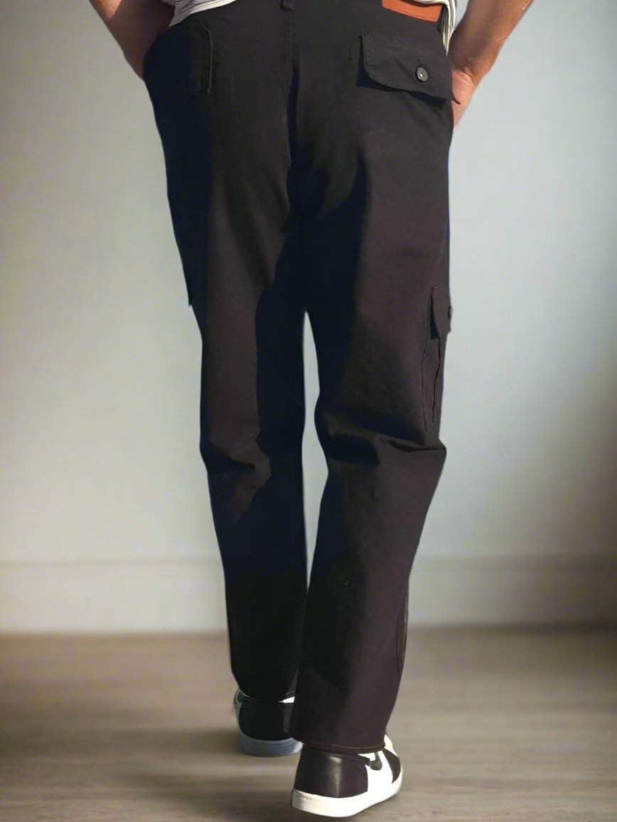 Ropa masculina de gabardina negra