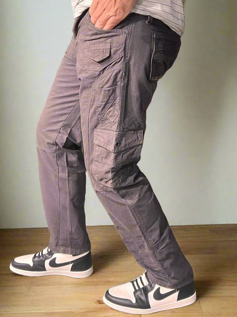 Pantalones Cargo Gris Carbón para Hombre