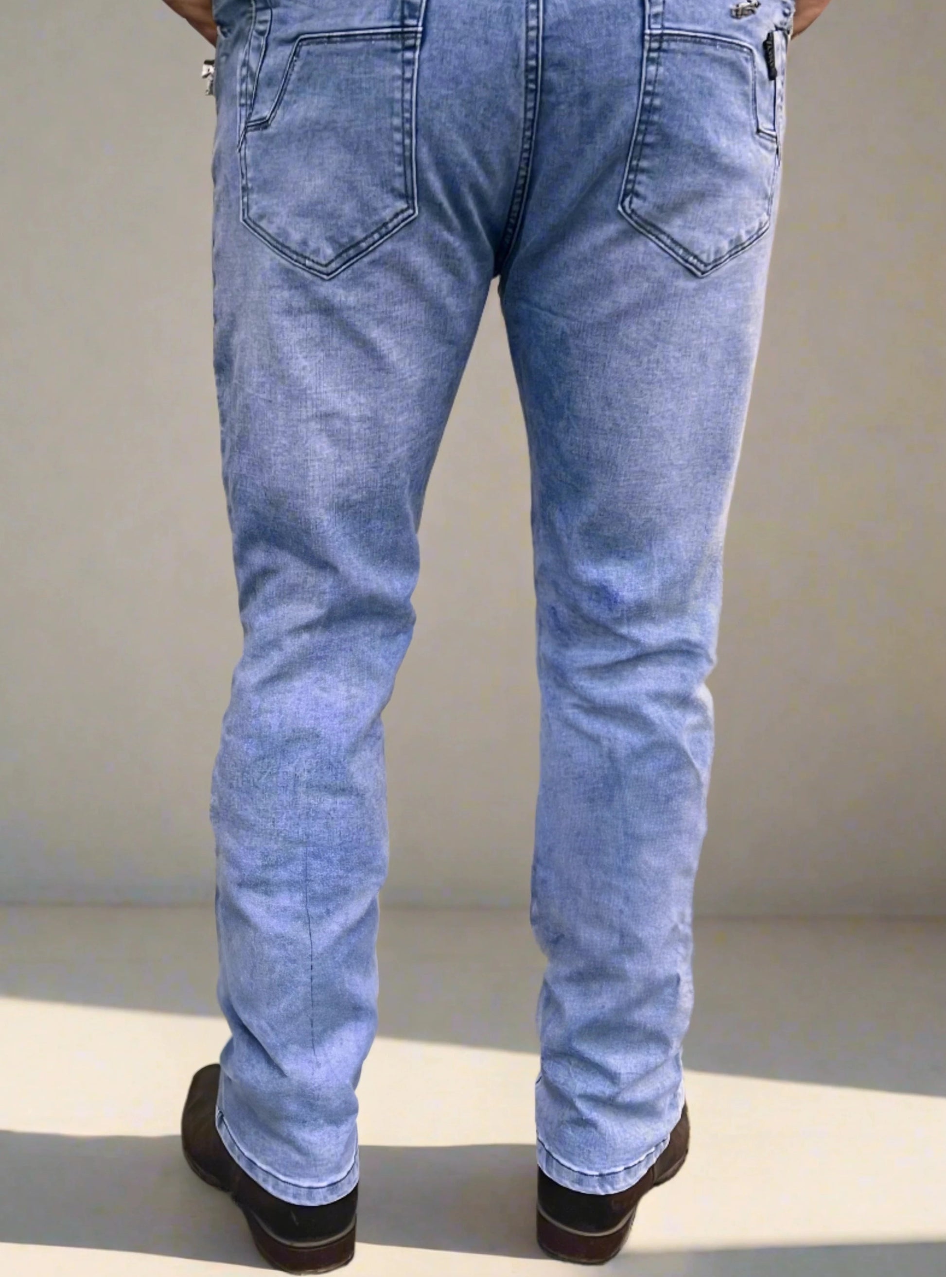 Pantalones Azul Cielo Corte Recto PDMX Hombres CDMX